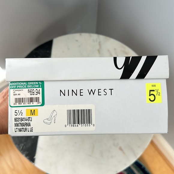 Nine West Marnia Nude Platform Heels - Picture 9 of 10